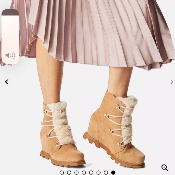 SOREL WOMEN'S JOAN OF ARCTIC™ WEDGE III LACE COZY BOOTIE - Picture 4 of 16